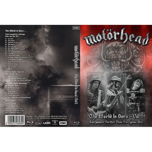 DVD MOTORHEAD - THE WORLD IS OURS - VOL. I - EVERYWHERE FURTHER THAN EVERYPLACE ELSE