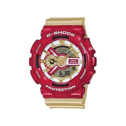Relógio Casio G Shock Vermelho Dourado GA-110CS-4A
