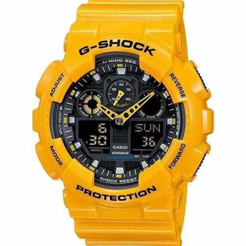Relógio Casio G Shock Amarelo GA-100A-9A