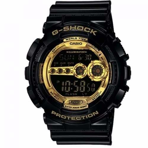 Relógio Casio G Shock Preto Dourado GD-100GB-1