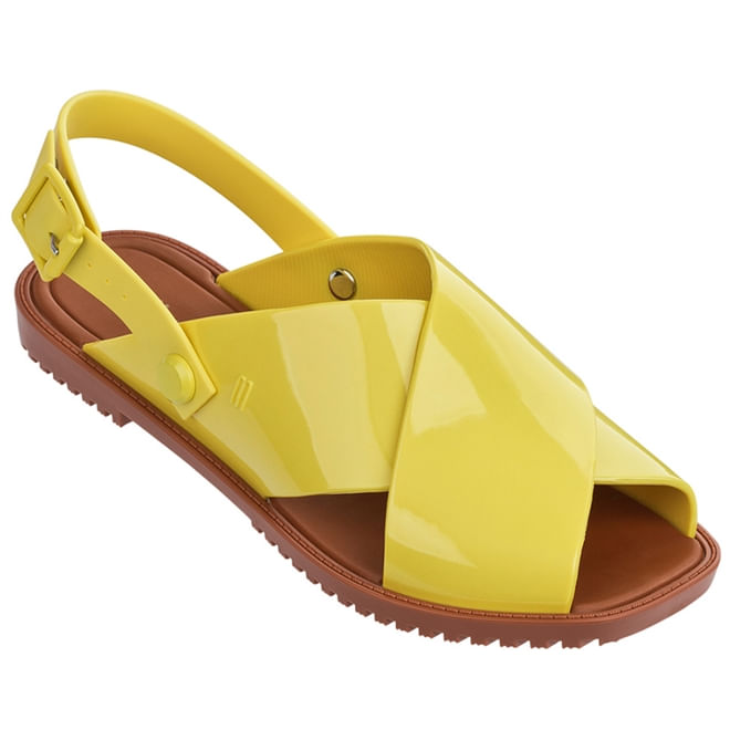 Melissa Sauce Sandal Amarelo Marrom