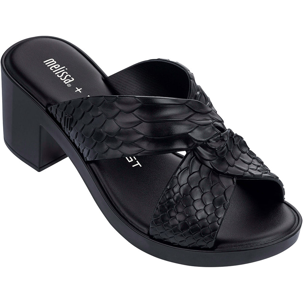 Melissa Python Heel Baja East Preto