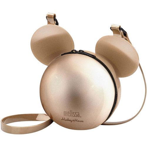 Bolsa Melissa Ball Bag Disney Mickey Mouse Dourado Metalizado