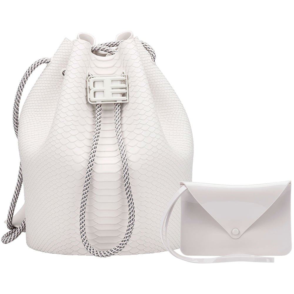 Melissa Bag Baja East Branco Coco