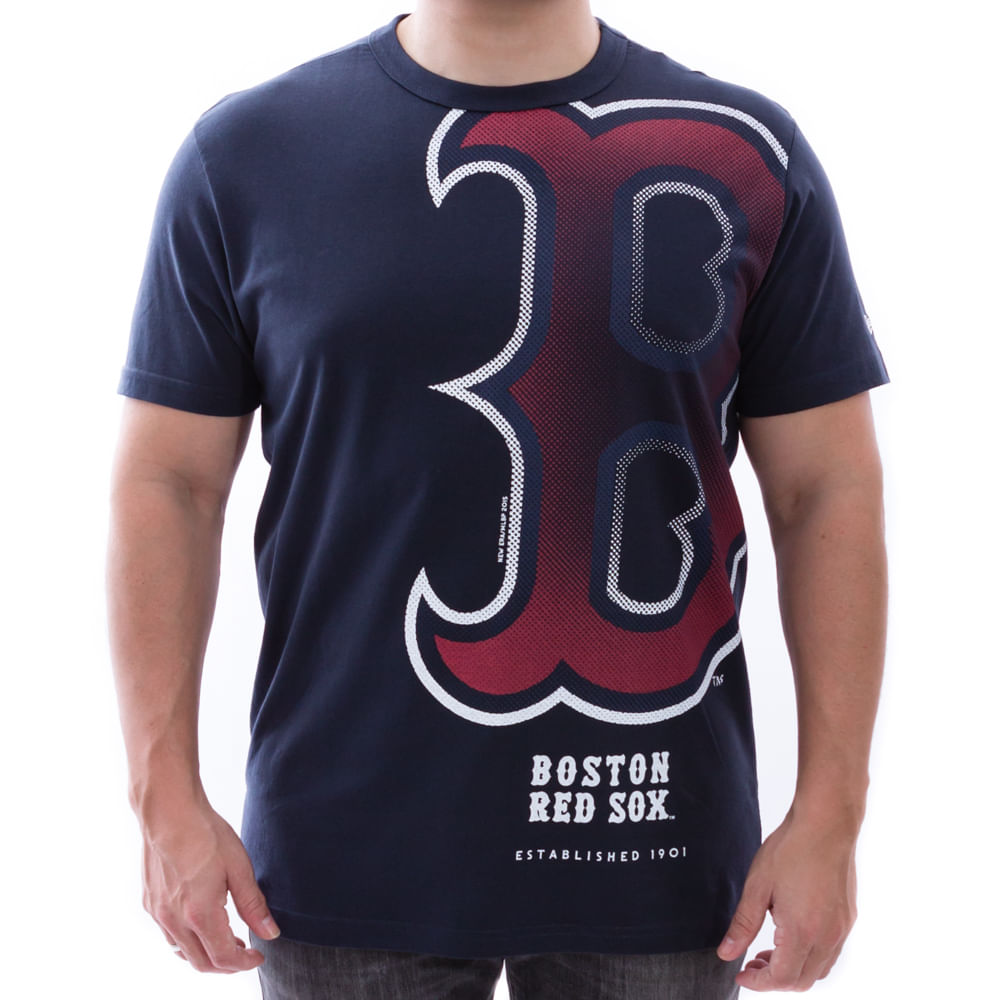 Camiseta New Era Boston Red Sox Azul-marinho