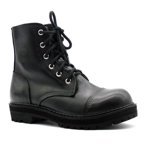 Coturno Vilela Boots Cano Baixo Costura no Bico - Preto