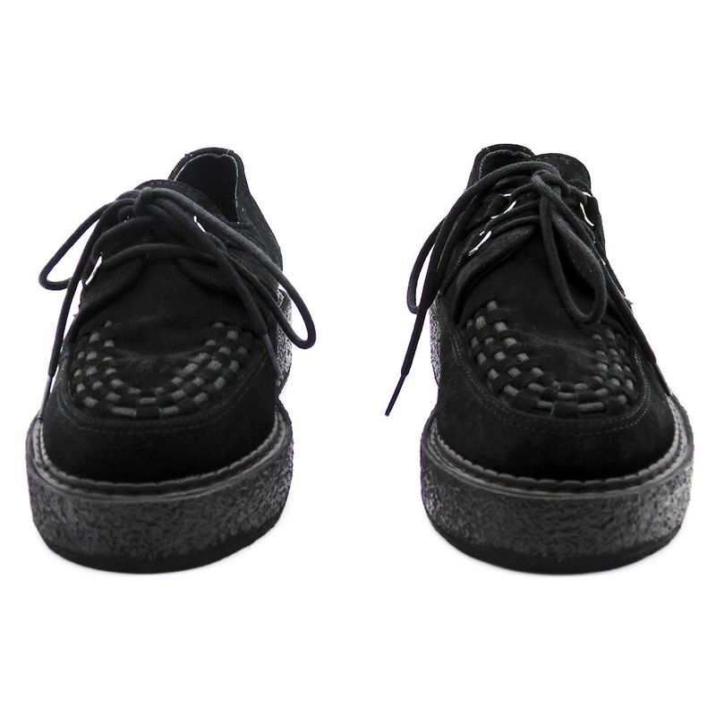 Creeper Vilela Boots Trançado Camurça Preto