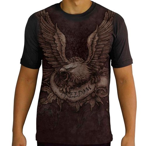 Camiseta Tattoo Especial Águia Freedom TE007