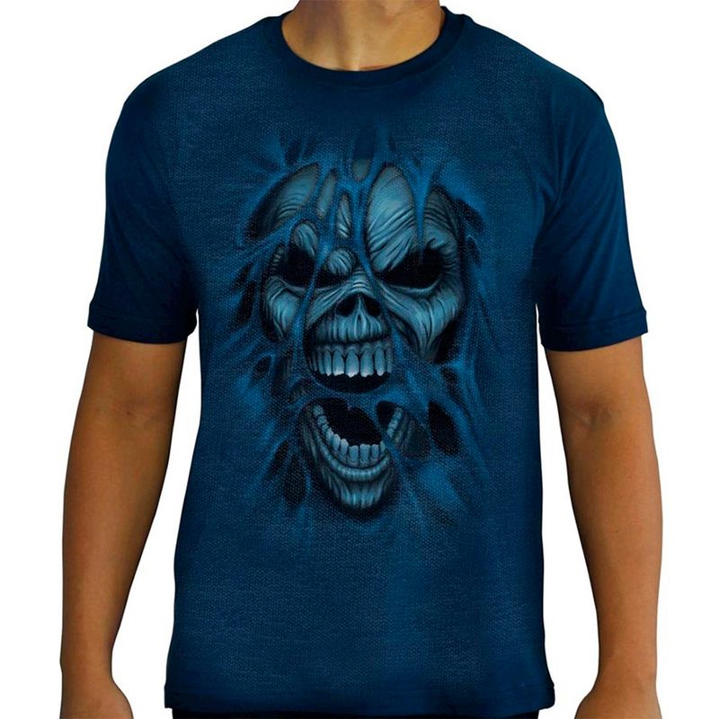 Camiseta-Tattoo-Especial-Blue-Skull-