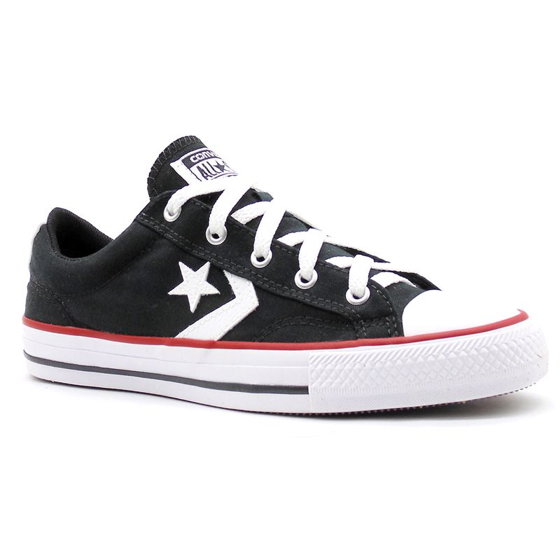 Tênis All Star Converse Star Player CO01360003 Masculino - Preto e Vermelho  e Branco - 37