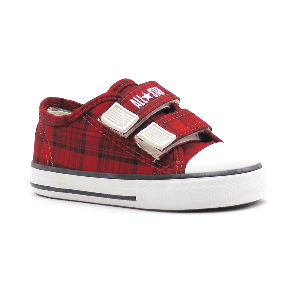 All star xadrez store vermelho