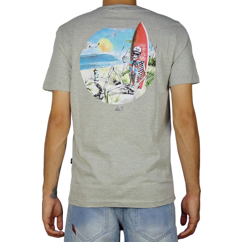 Camiseta-Lost-Skull-Beach-Mescla-Branco