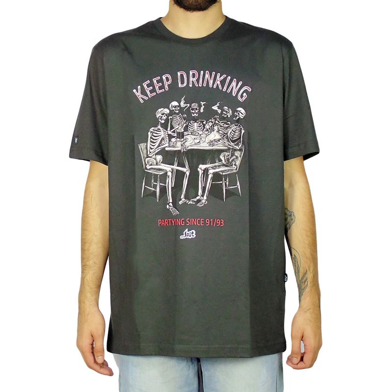 Camiseta-Lost-Keep-Drinking-Off-Black