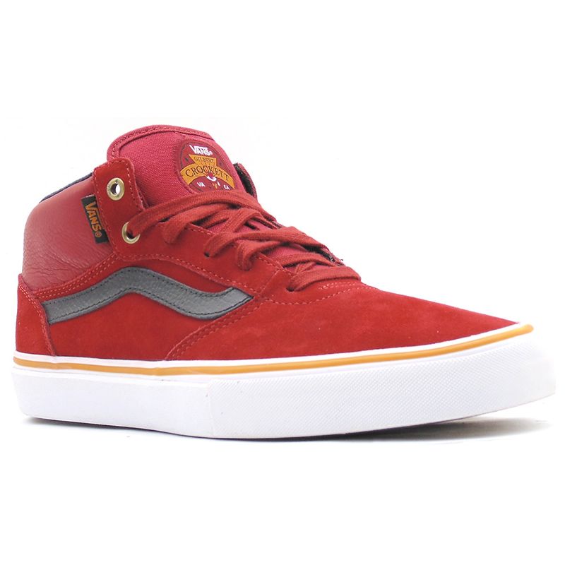 T nis Vans Gilbert Crockett Pro Mid Vermelho