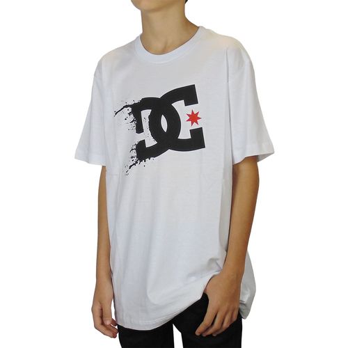 Camiseta DC Shoes Explotion Juvenil - Branco