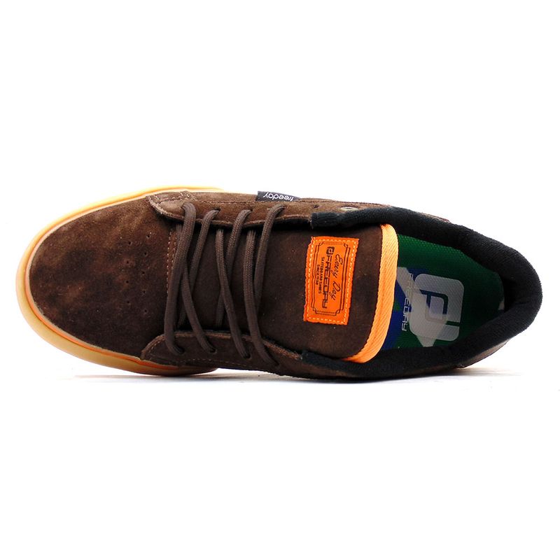 Tenis-Freeday-Logo-Vulc-Marrom-c--Laranja-L13A