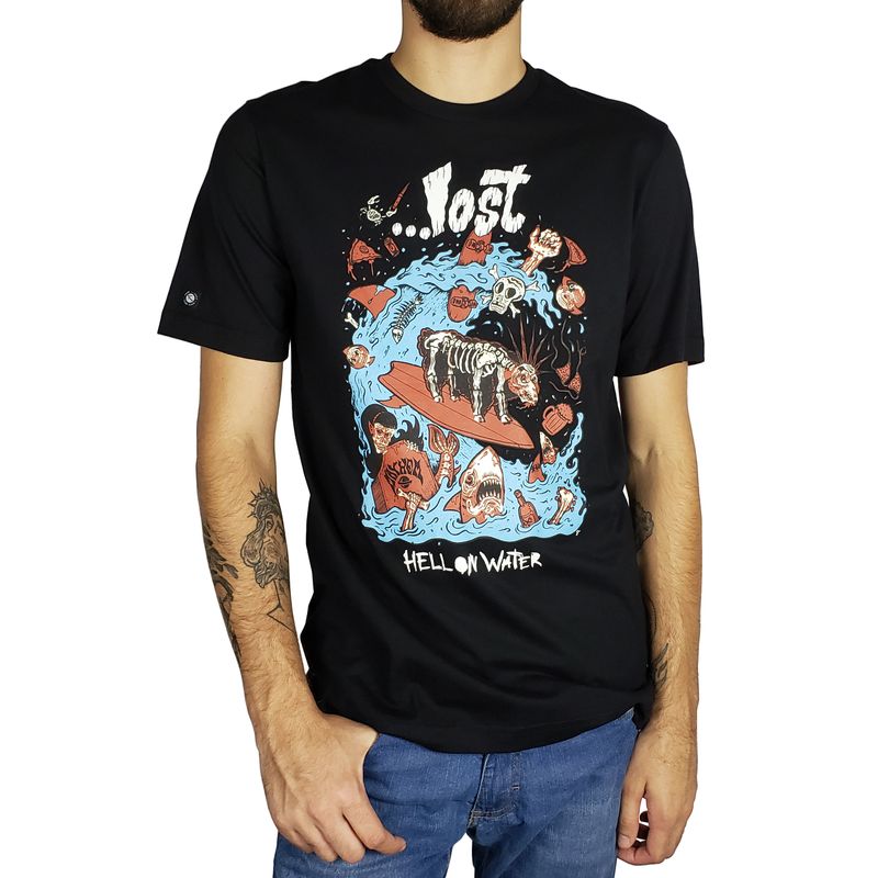 Camiseta-Lost-Ete-Hell-On-Water-Preto-