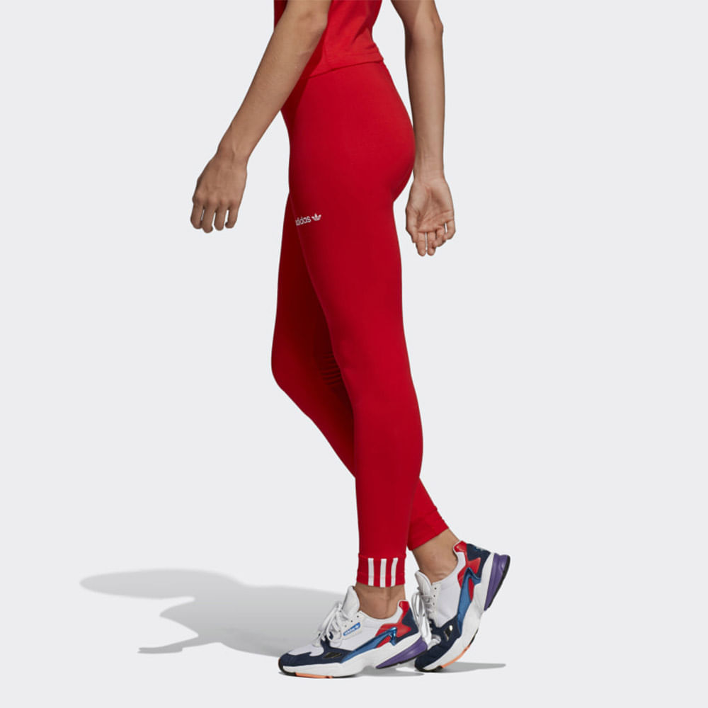 Legging adidas Originals Trefoil Vermelha - Compre Agora