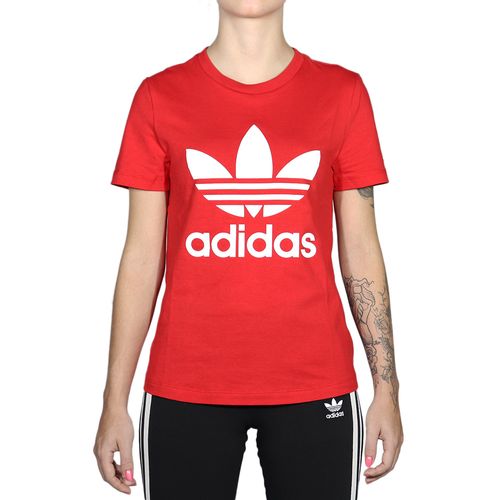 Camiseta Adidas Trefoil Tee - Vermelho