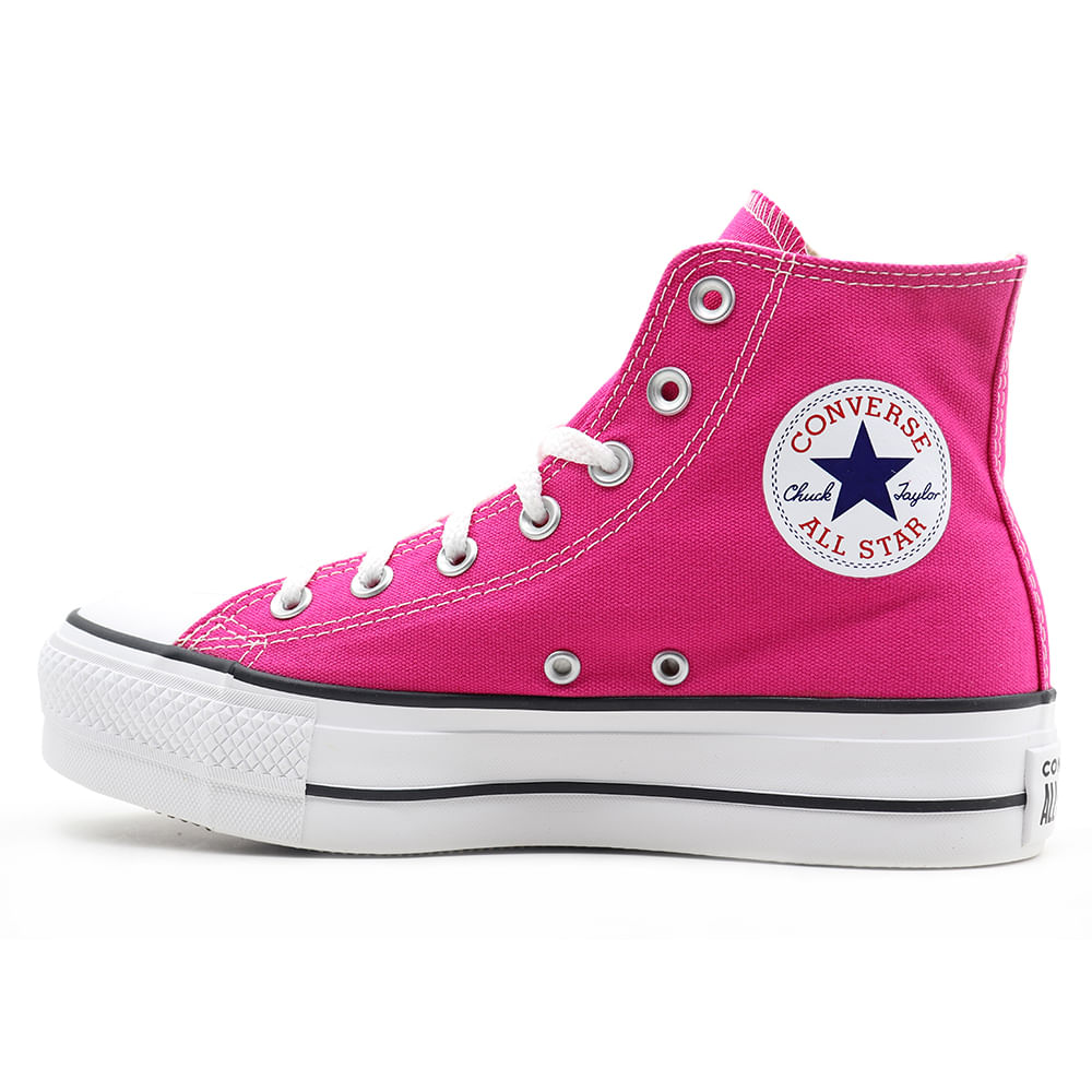 TÊNIS CONVERSE ALL STAR CHUCK TAYLOR LIFT PLATAFORMA VERMELHO CANO BAIXO -  TEAHUPOO SKATE SHOP