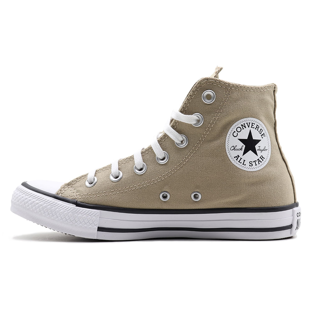 Tênis All Star Chuck Taylor Lift Plataforma Cano Médio - Caqui