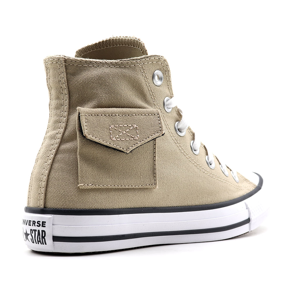 Tênis All Star Chuck Taylor Lift Plataforma Cano Médio - Caqui