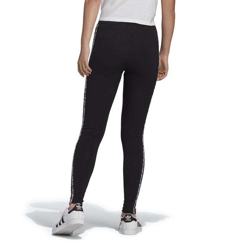 Calça Adidas Legging Essentials 3 Listras - Preto