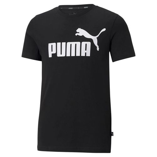 Camiseta Puma Essentials Logo Infantil - Preto
