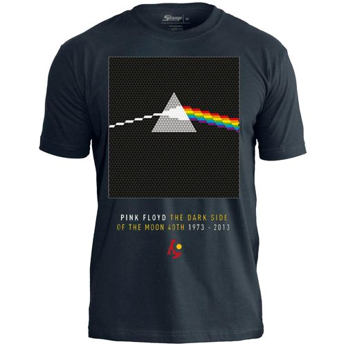 Camiseta Stamp Pink Floyd The Dark Side Of The Moon Pixel Art TS1311