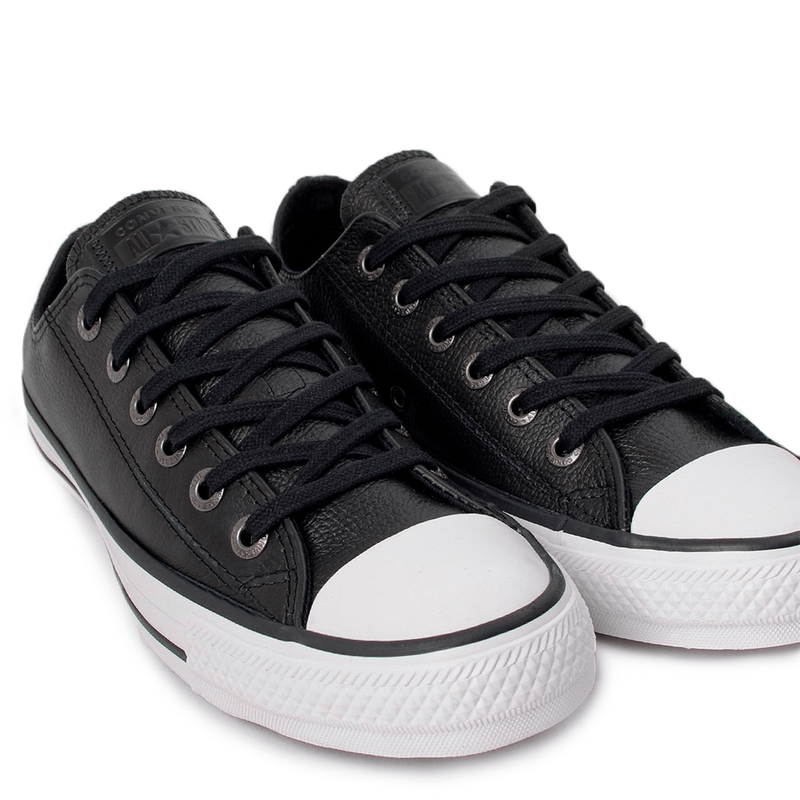 Converse chuck store taylor couro preto