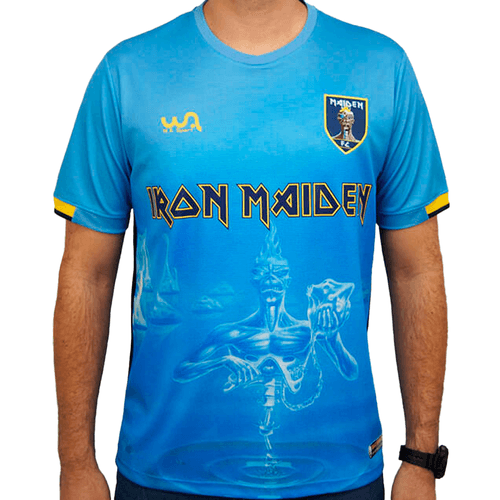 Camiseta Wa Sport Futebol Iron Maiden Seventh Son Of A Seventh Son - Azul