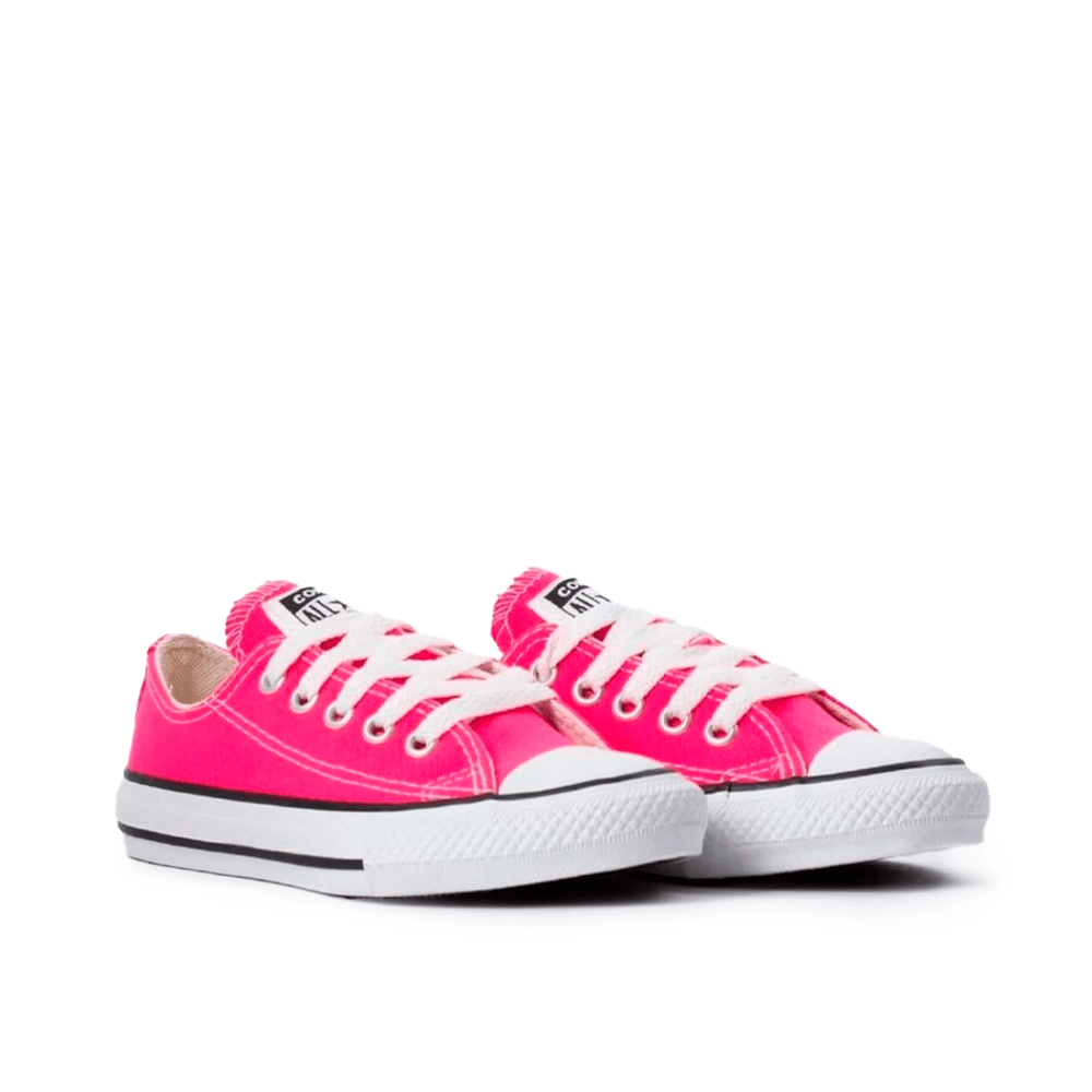 Tênis Converse Chuck Taylor All Star Infantil Rosa Choque/Preto/Branco -  Rock City