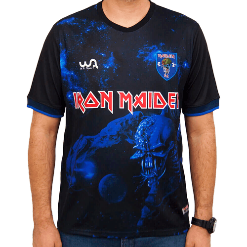 Camiseta Wa Sport Futebol Iron Maiden The Final Frontier - Preto