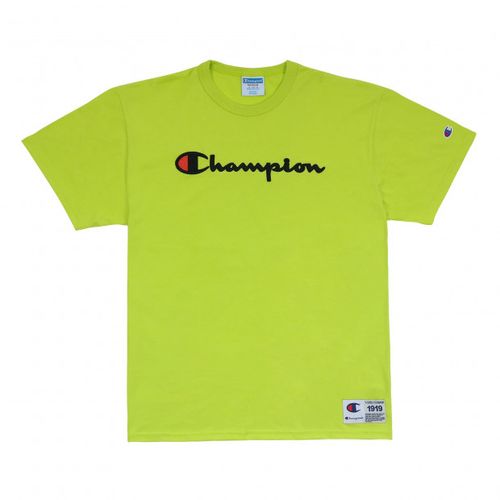 Camiseta Champion Logo - Verde Fluorescente