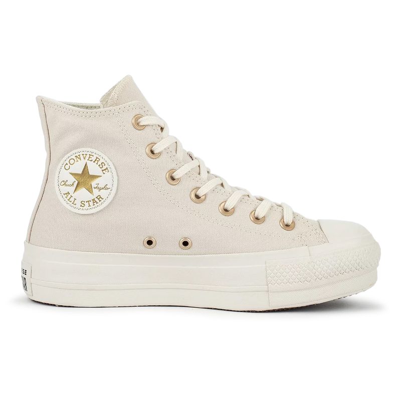 All star hot sale dourado plataforma