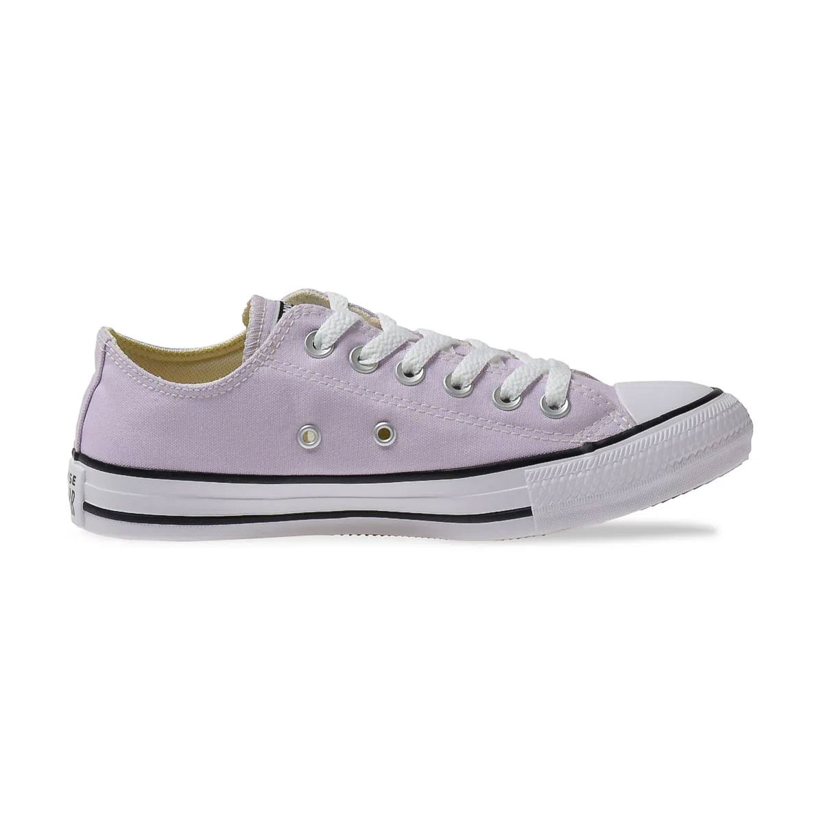 Tênis Converse Chuck Taylor All Star Ox Bege Claro/Lilás - Espaco Tenis