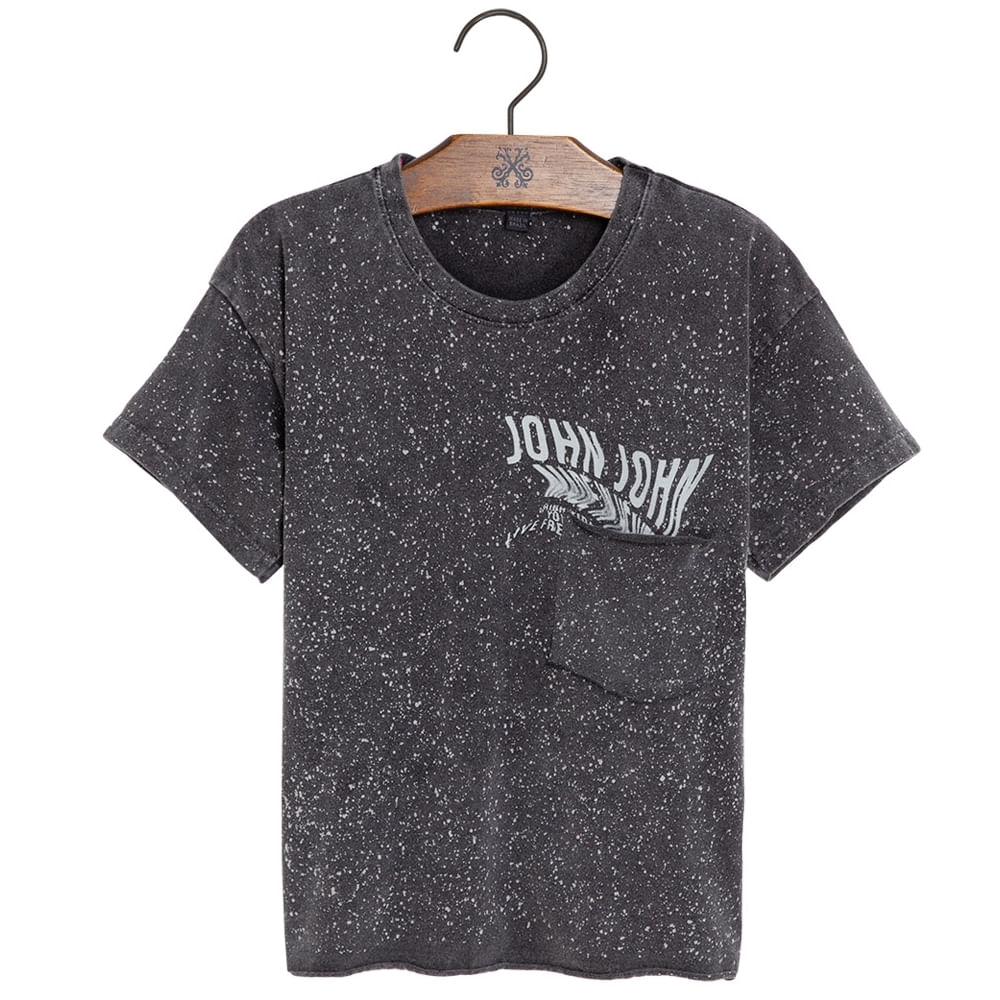 Camiseta John John High Tide Infantil - Preto