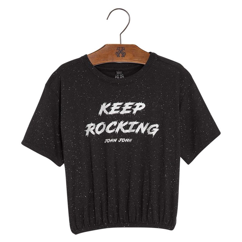 Camiseta John John Rock Preta - Faz a Boa!