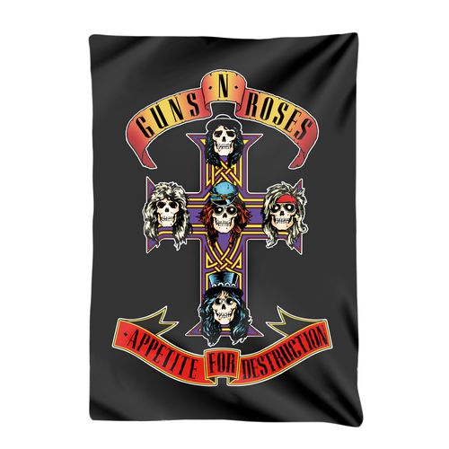 Bandeira Stamp Guns N' Roses Appetite For Destruction - Preto
