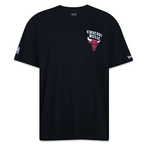 Camiseta New Era Plus Size Regular Nba Chicago Bulls  - Preto