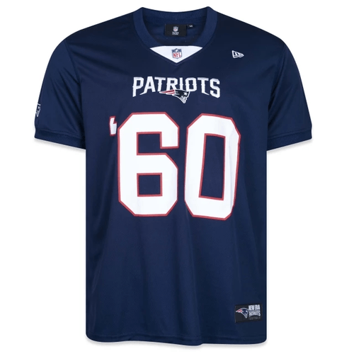 Camiseta New Era Jersey Nfl New England Patriots - Azul