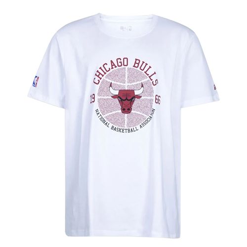 Camiseta New Era Plus Size Nba Chicago Bulls - Branco