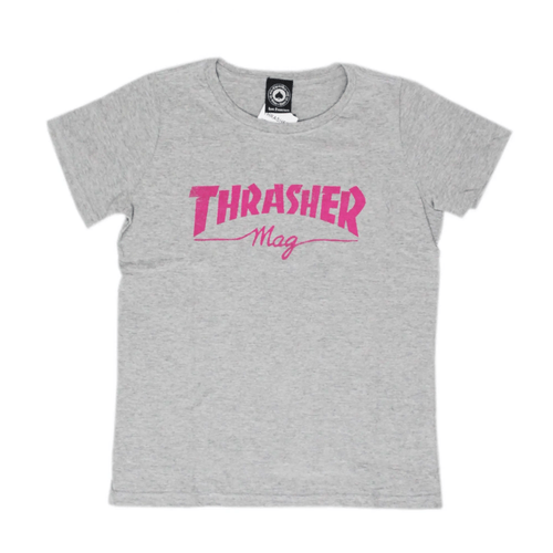 Camiseta Thrasher Feminina - Cinza