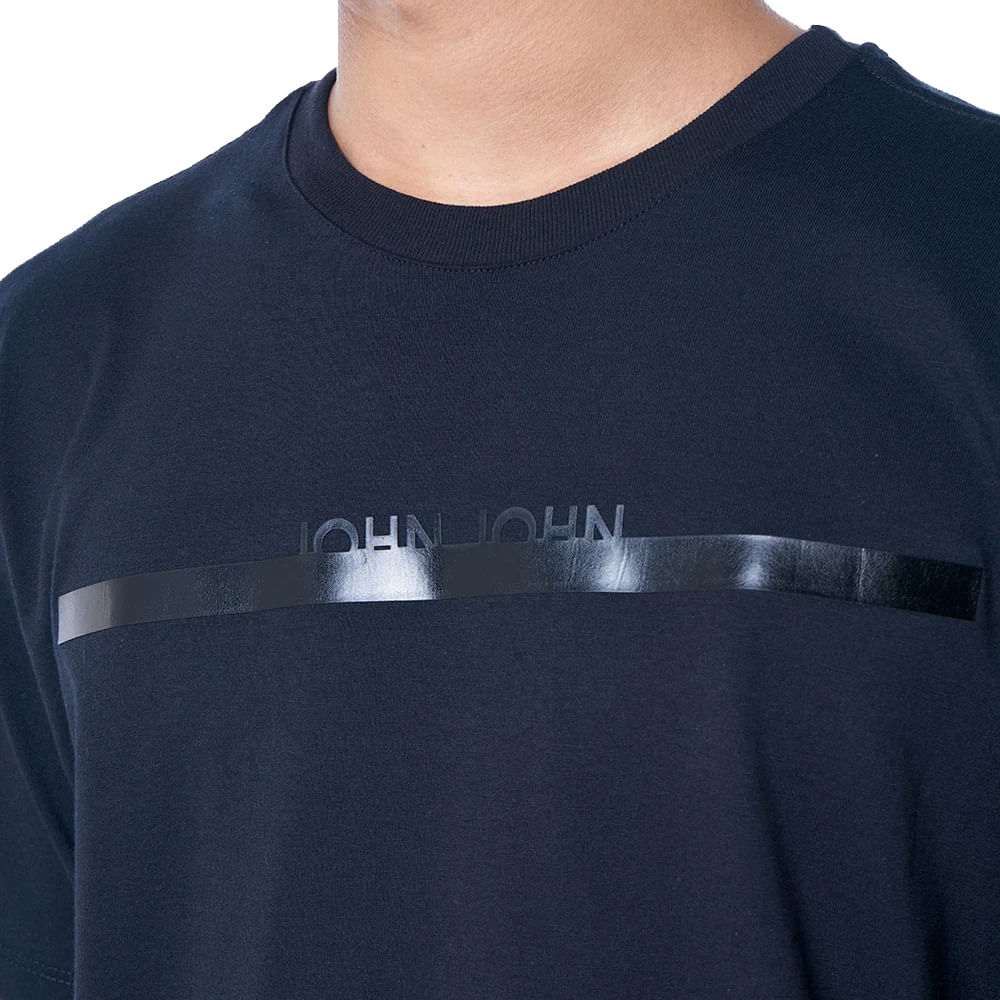 Camiseta John John Lined Preta - Compre Agora