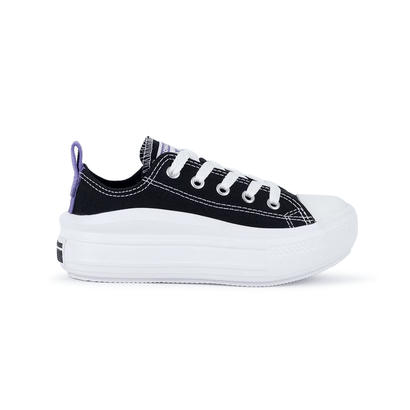 Tênis Converse Chuck Taylor All Star Move Plataforma Infantil Preto/Roxo -  Rock City