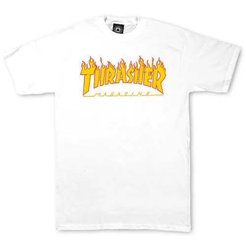 Camiseta Thrasher Flame - Branco