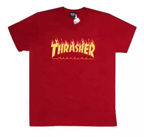 Camiseta Thrasher Magazine Flame - Vermelho