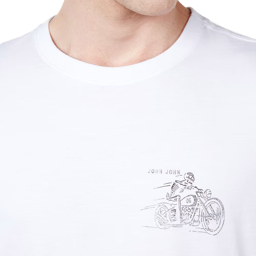 Camiseta Skull Profile John John Masculina 42.54.5159 - Camiseta Skull  Profile John John Masculina - JOHN JOHN MASC