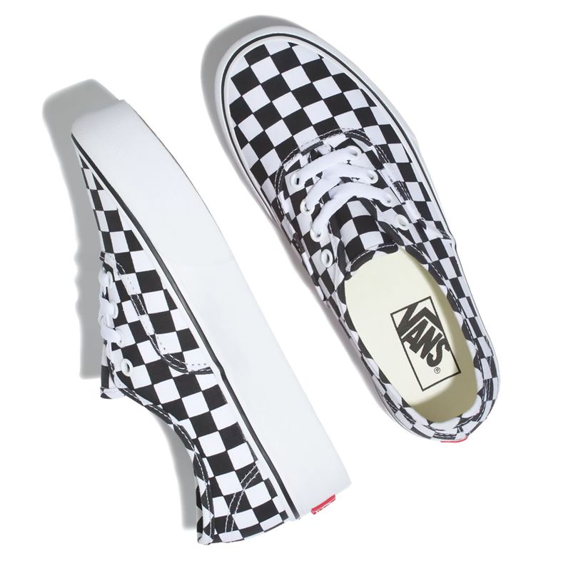 Vans slip on clearance quadriculado preto e branco