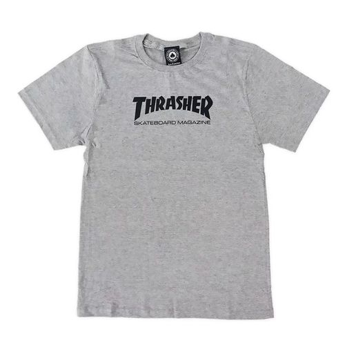 Camiseta Thrasher Infantil - Cinza